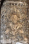 Bagan Myanmar. Bodhisattva mural paintings of the Thambula temple. 